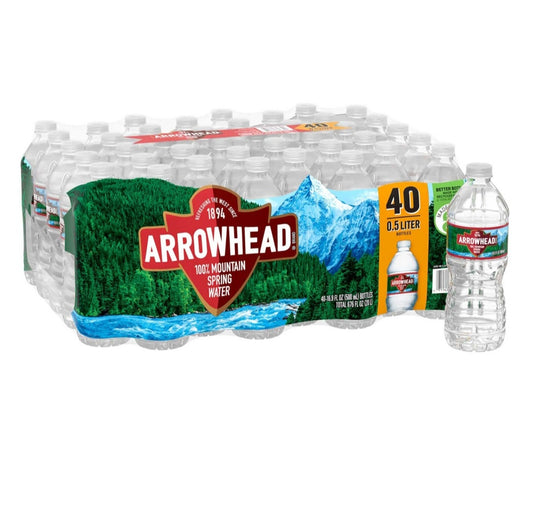Arrowhead 100% Mountain Spring Water (Half Pallet) 24 Cases